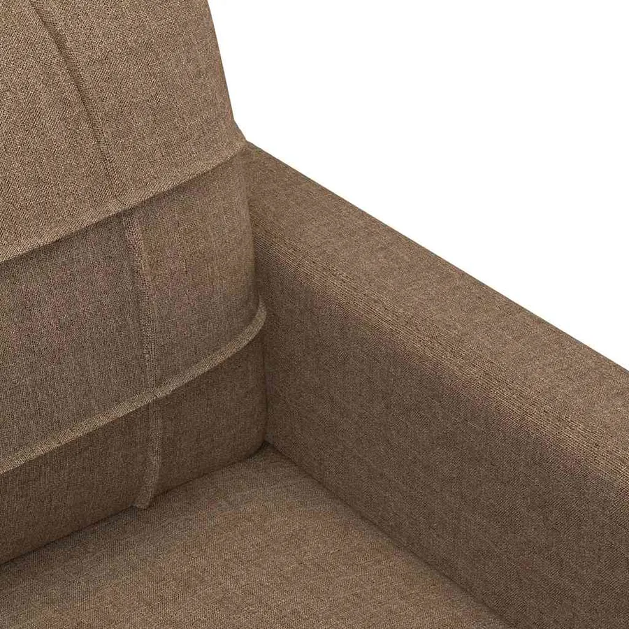 Canapé à 3 places Marron 180 cm Tissu - 6