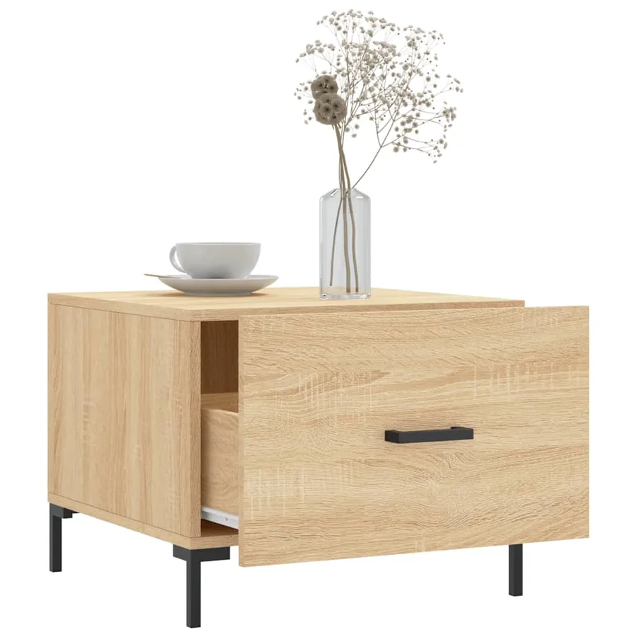 Tables basses 2 pcs chêne sonoma 50x50x40 cm bois d'ingénierie - 4