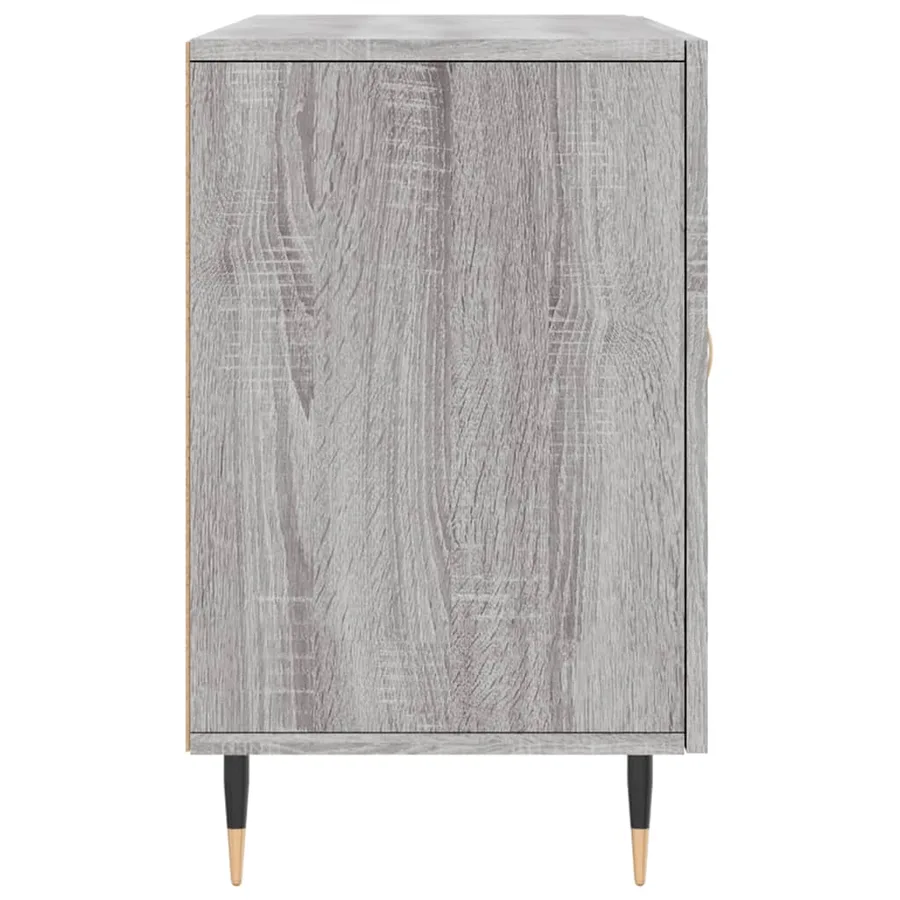 Buffet sonoma gris 100x36x60 cm bois d'ingénierie - 7