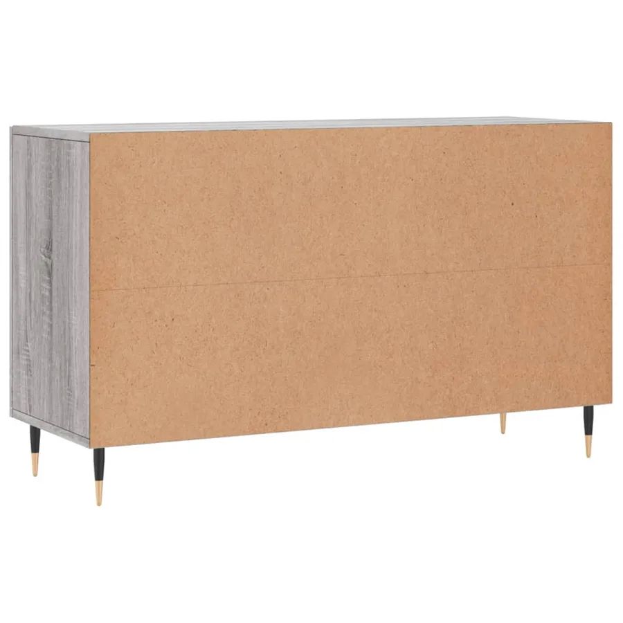 Buffet sonoma gris 100x36x60 cm bois d'ingénierie - 8