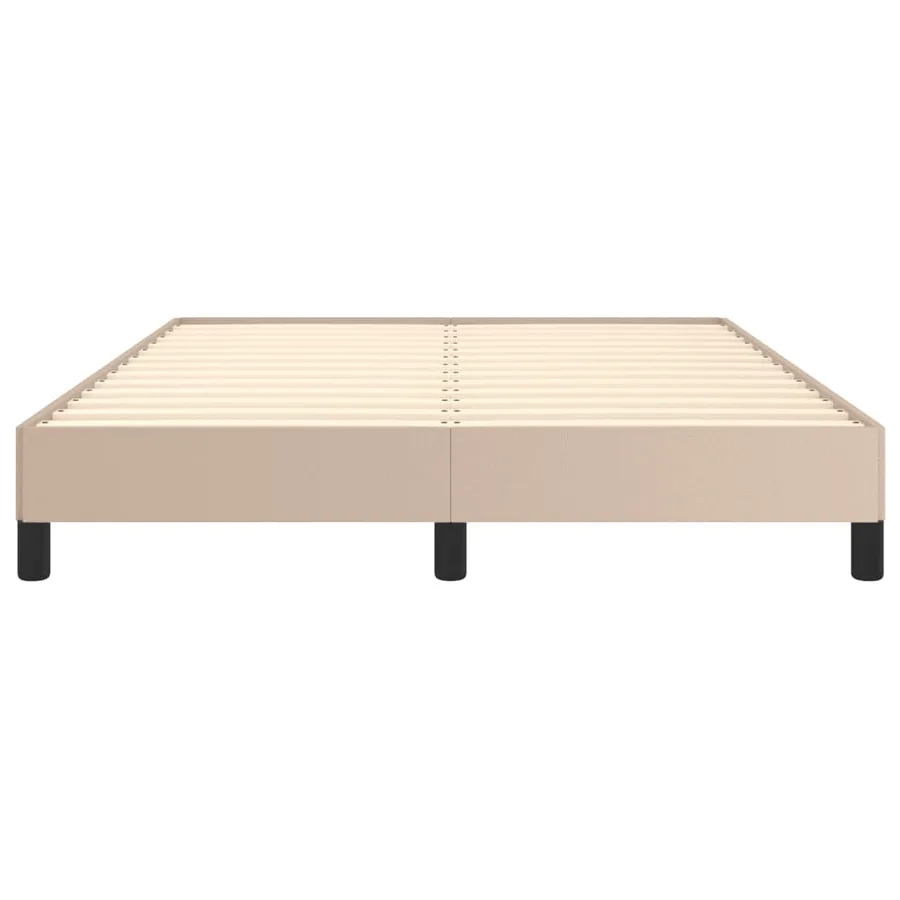 Cadre de lit sans matelas cappuccino 140x200 cm similicuir - 5