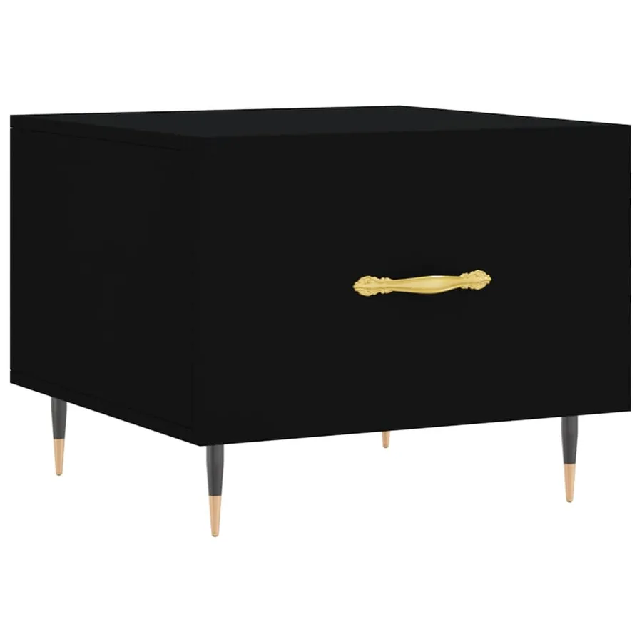 Tables basses 2 pcs noir 50x50x40 cm bois d'ingénierie - 5