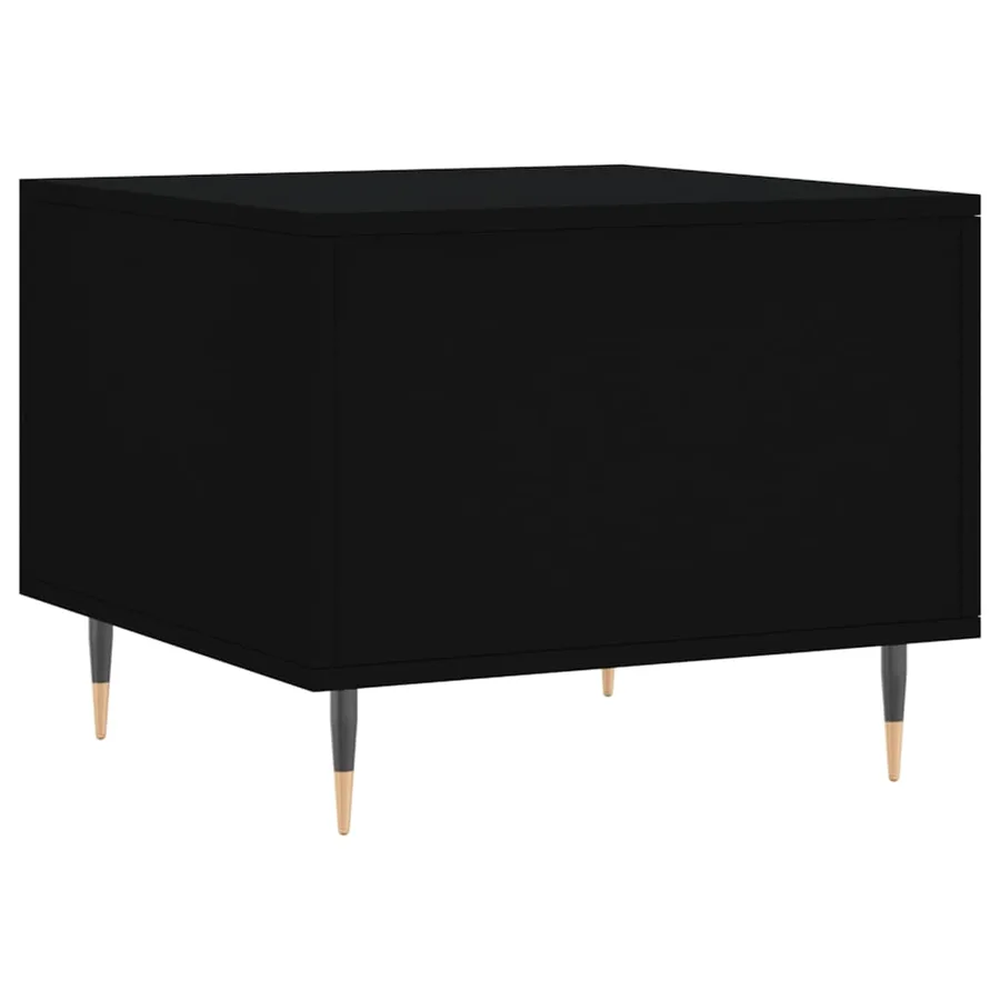 Tables basses 2 pcs noir 50x50x40 cm bois d'ingénierie - 9