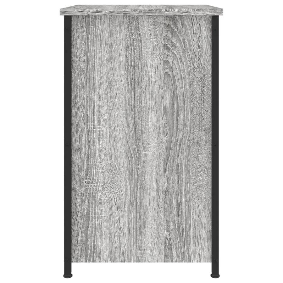 Tables de chevet 2 pcs sonoma gris 40x36x60cm bois d'ingénierie - 8