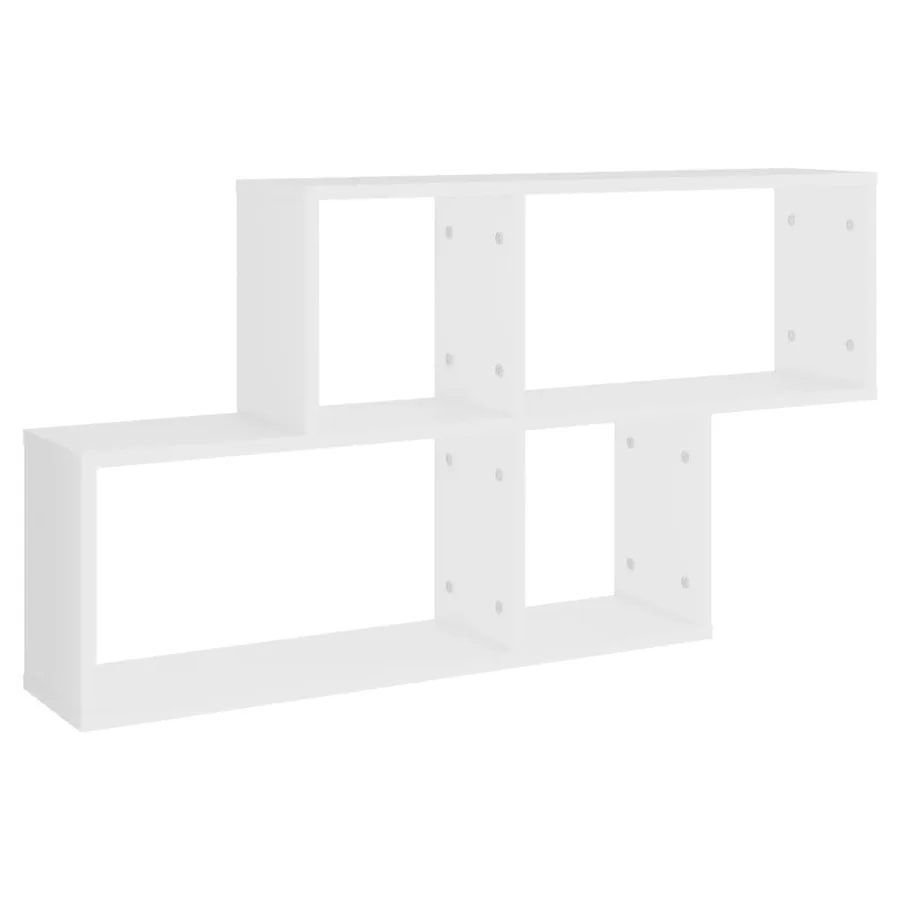 Étagère murale Blanc 100x18x53 cm Bois d’ingénierie - 2