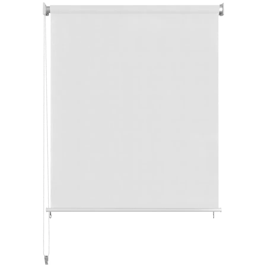 Store roulant d'extérieur 125 (l) x 140 (H) cm blanc - 2