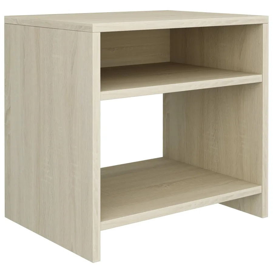Tables de chevet 2pcs Chêne sonoma 40x30x40cm Bois d'ingénierie - 4