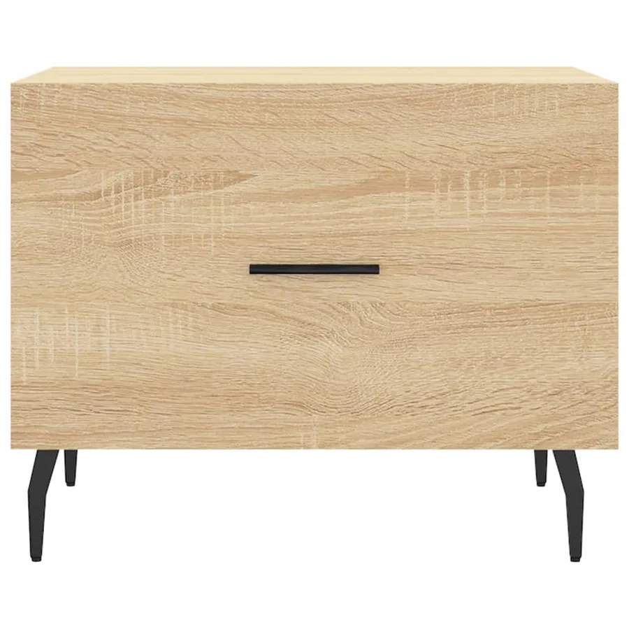 Table basse Chêne sonoma 50x50x40 cm Bois d'ingénierie - 5