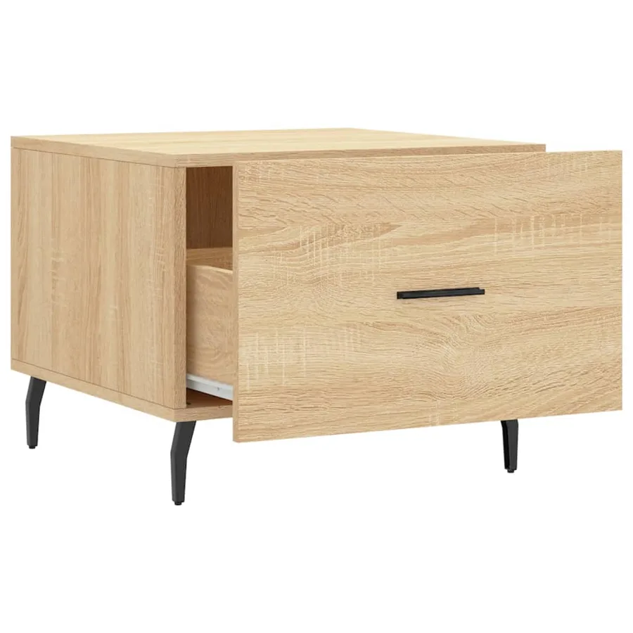Table basse Chêne sonoma 50x50x40 cm Bois d'ingénierie - 6