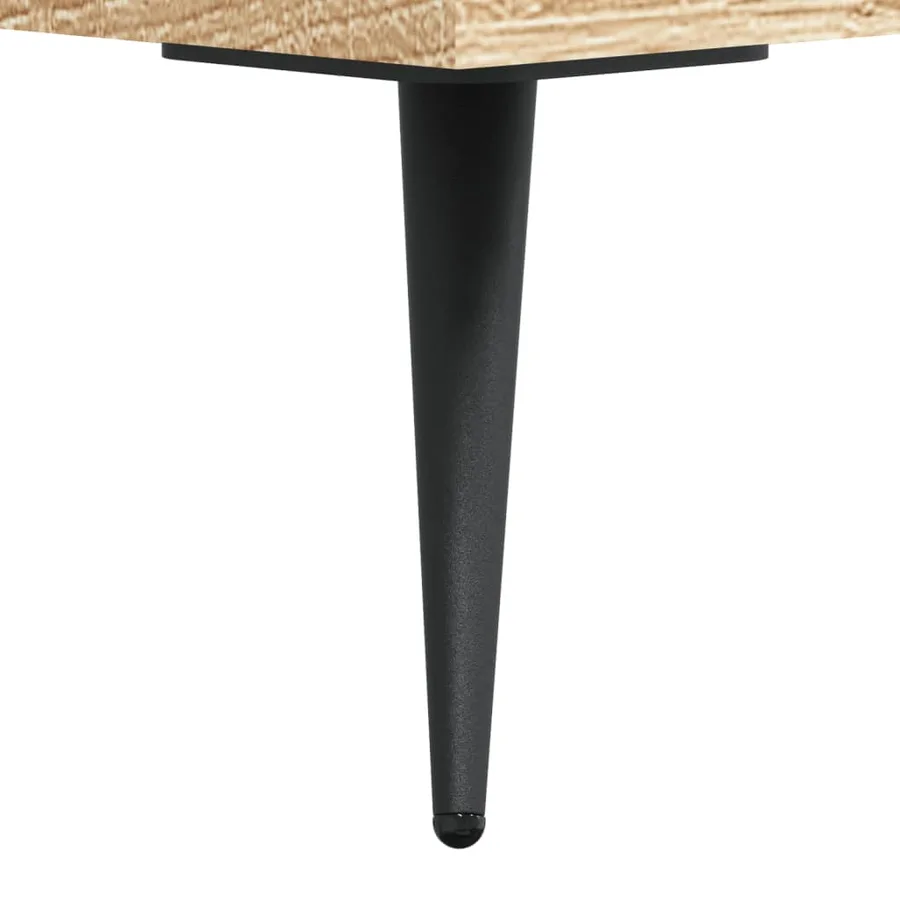 Buffet chêne sonoma 90x34x80 cm bois d'ingénierie - 11