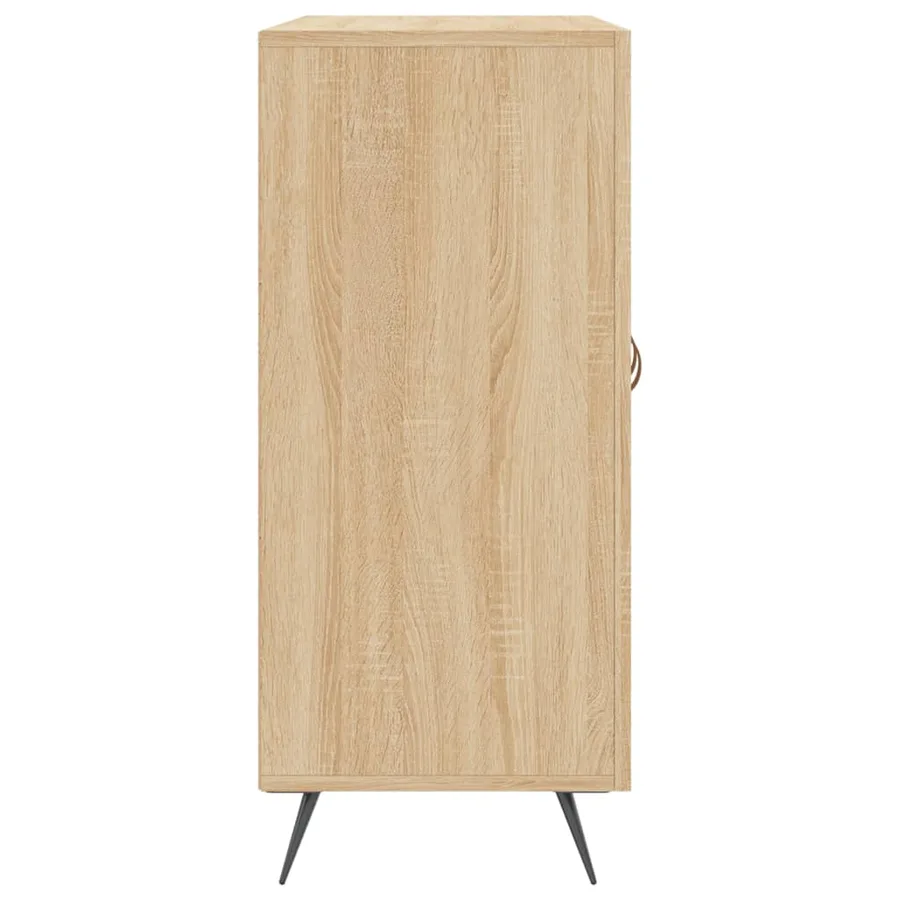 Buffet chêne sonoma 90x34x80 cm bois d'ingénierie - 7