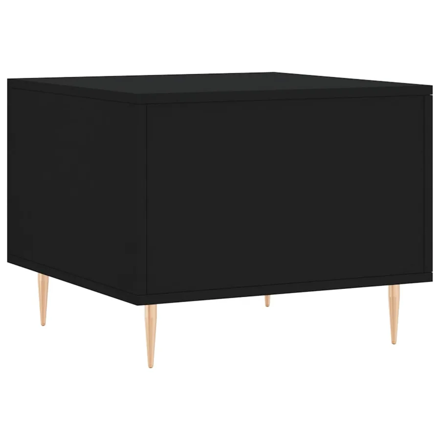 Table basse Noir 50x50x40 cm Bois d'ingénierie - 8