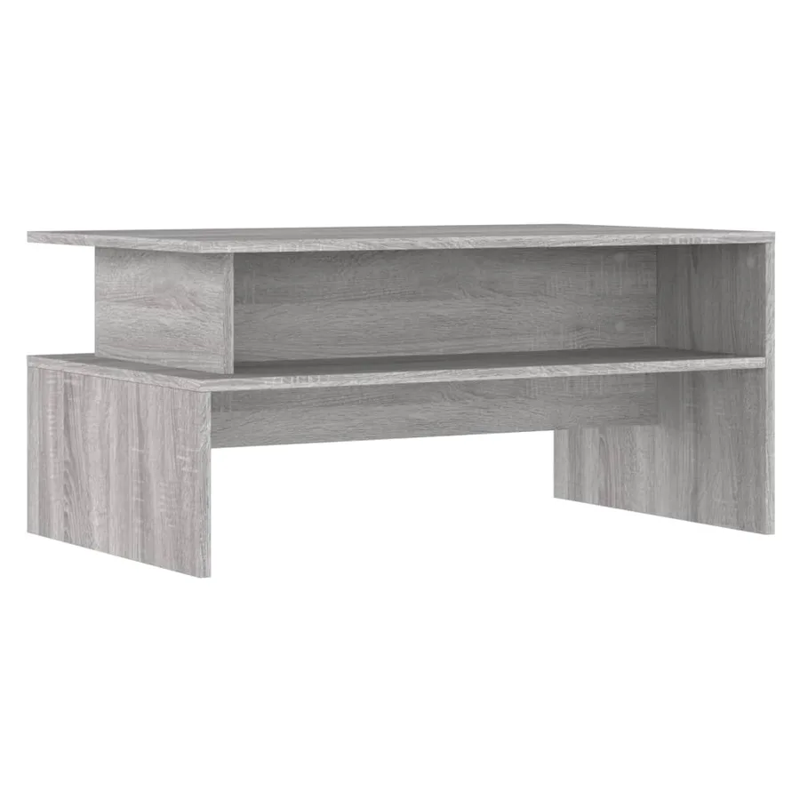 Table basse sonoma gris 90x55x42,5 cm bois d'ingénierie - 2