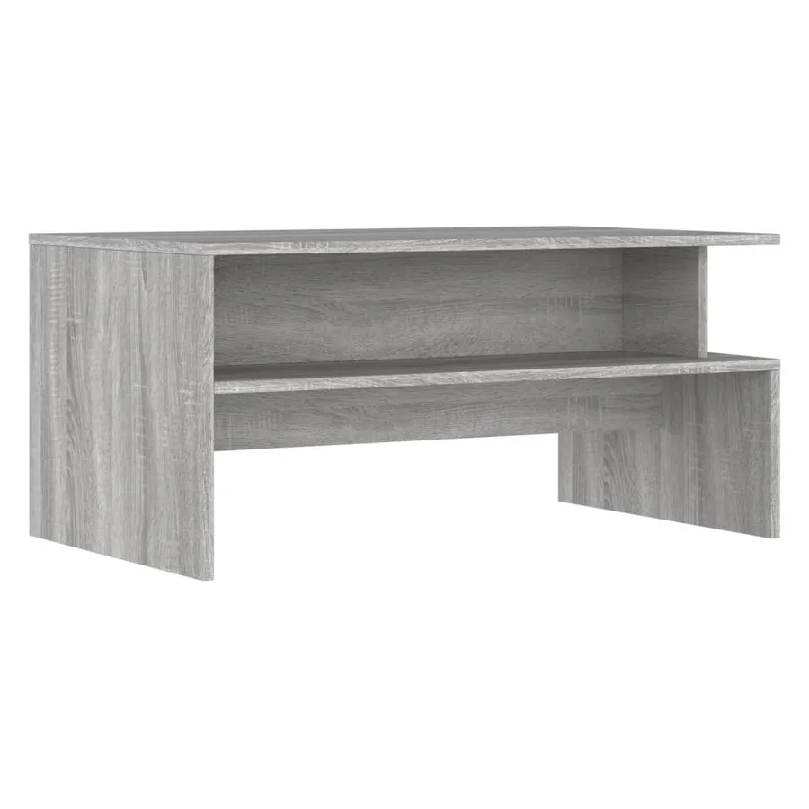 Table basse sonoma gris 90x55x42,5 cm bois d'ingénierie - 6