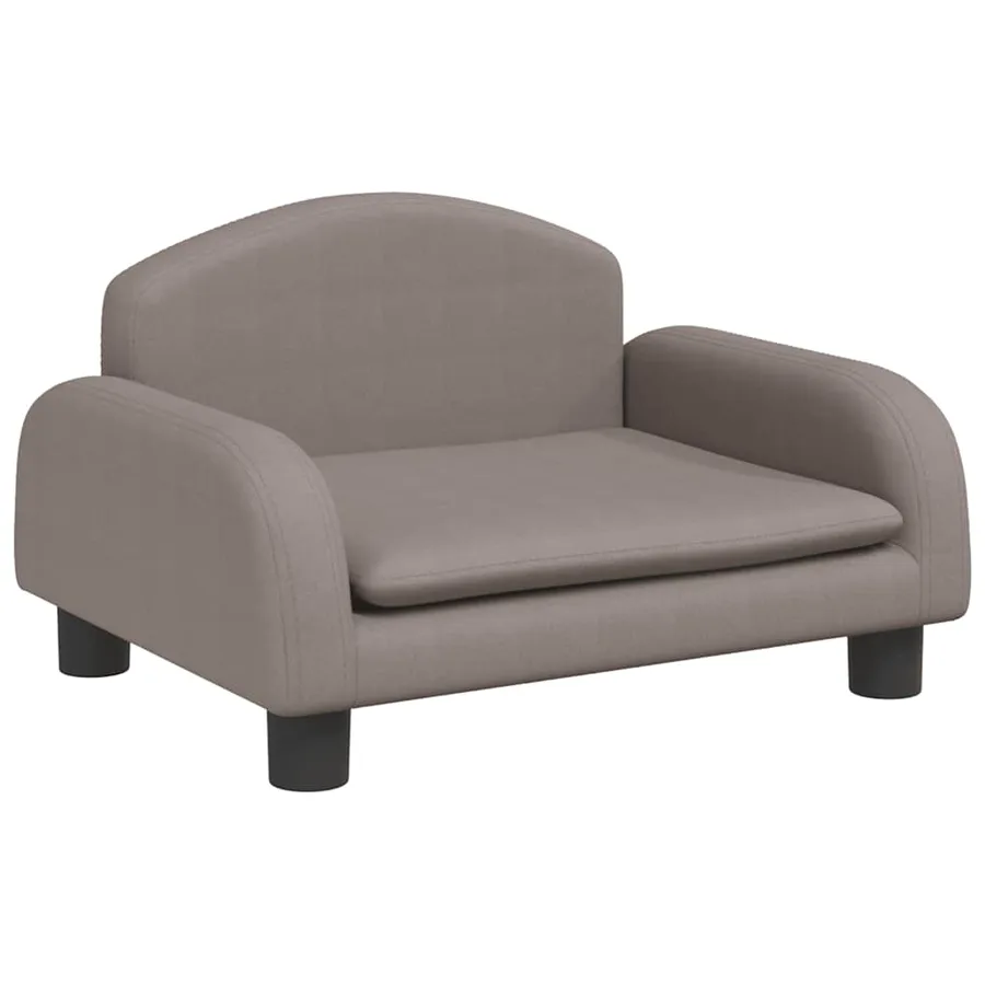 Lit pour chien taupe 50x40x30 cm tissu - 2