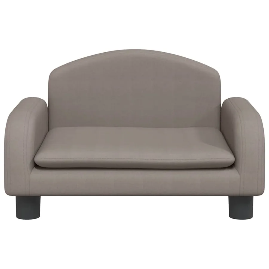 Lit pour chien taupe 50x40x30 cm tissu - 3