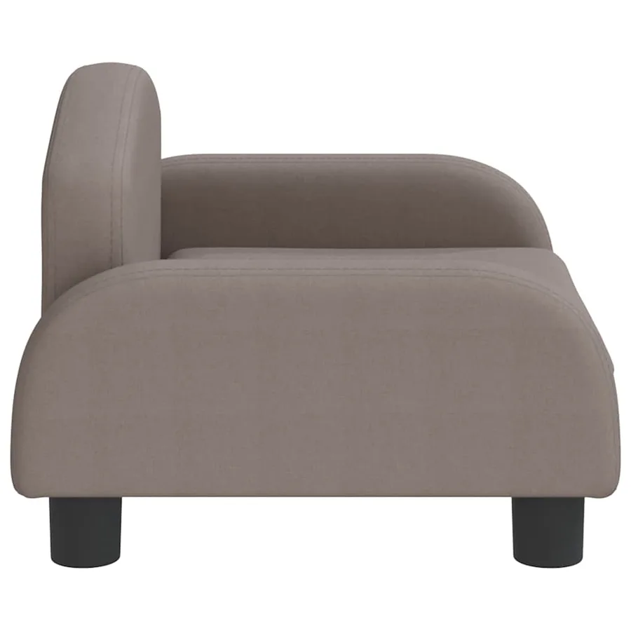 Lit pour chien taupe 50x40x30 cm tissu - 4