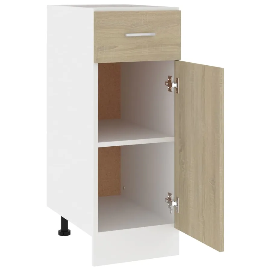 Armoire à tiroirs inférieure "Lyon" Chêne Sonoma 30 x 46 x 81,5 cm Bois d'ingénierie - 5