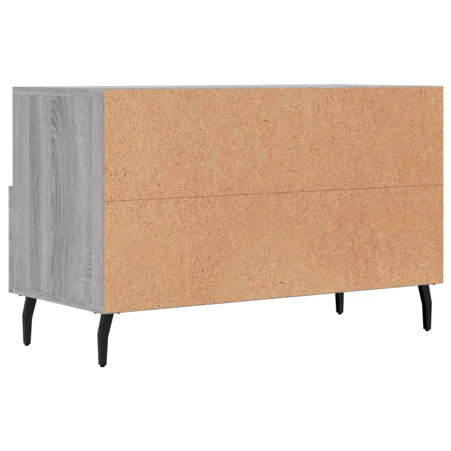 Meuble TV Sonoma gris 80x36x50 cm Bois d'ingénierie - 8