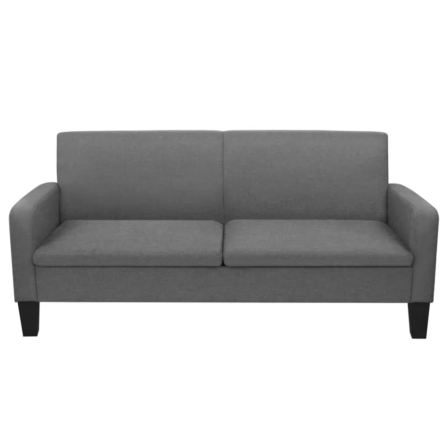 Ensemble de canapés 2 pcs Tissu Gris foncé - 3