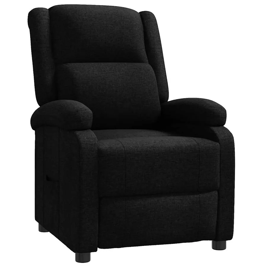 Fauteuil inclinable Noir Tissu - 2