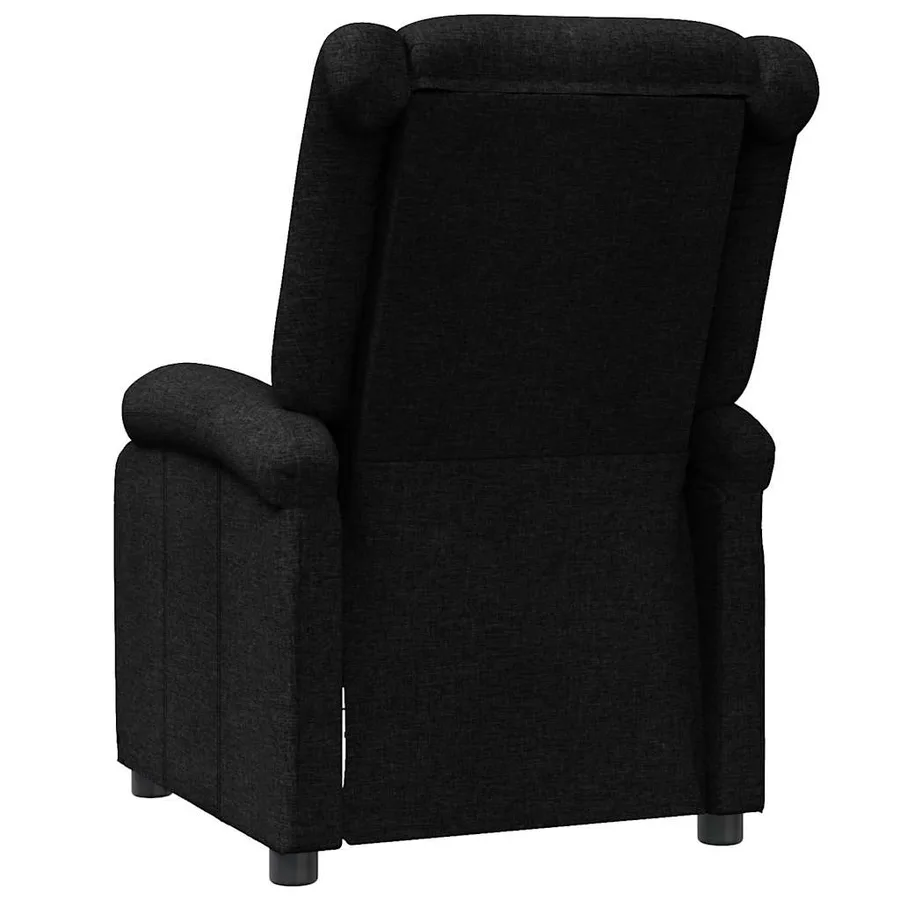 Fauteuil inclinable Noir Tissu - 5