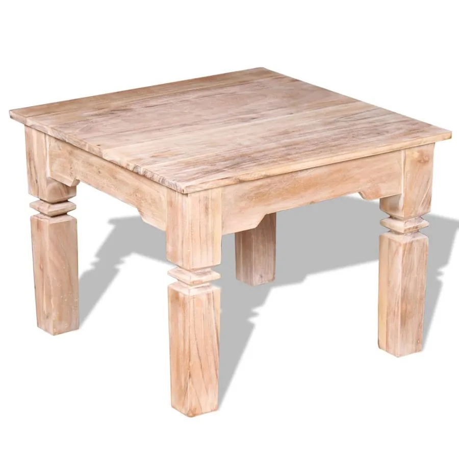 Table basse Bois d'acacia 60x60x45 cm - 4