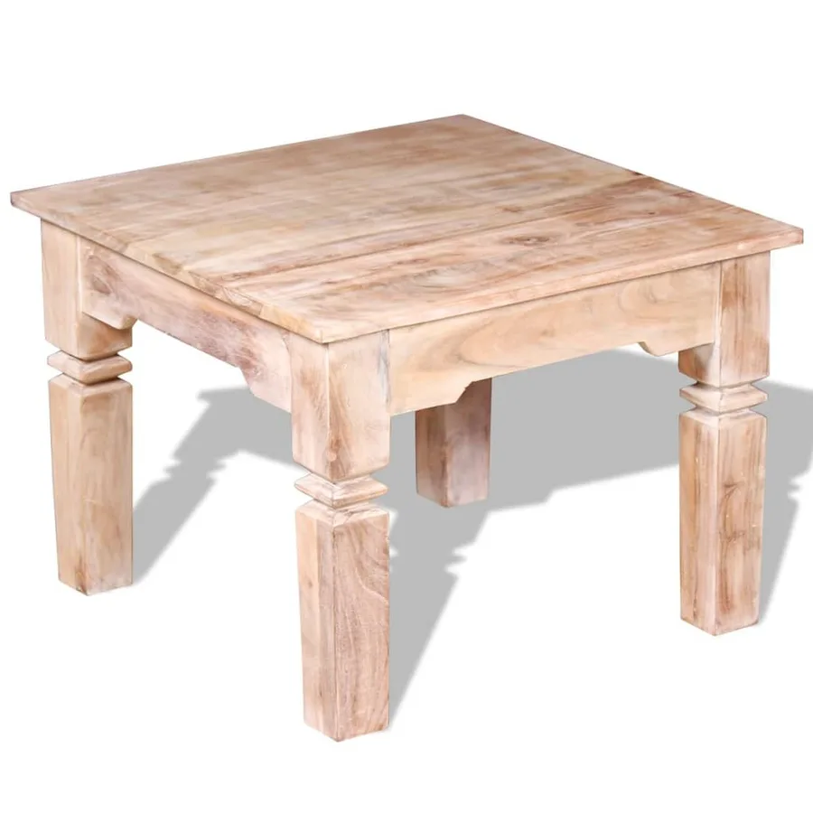 Table basse Bois d'acacia 60x60x45 cm - 5