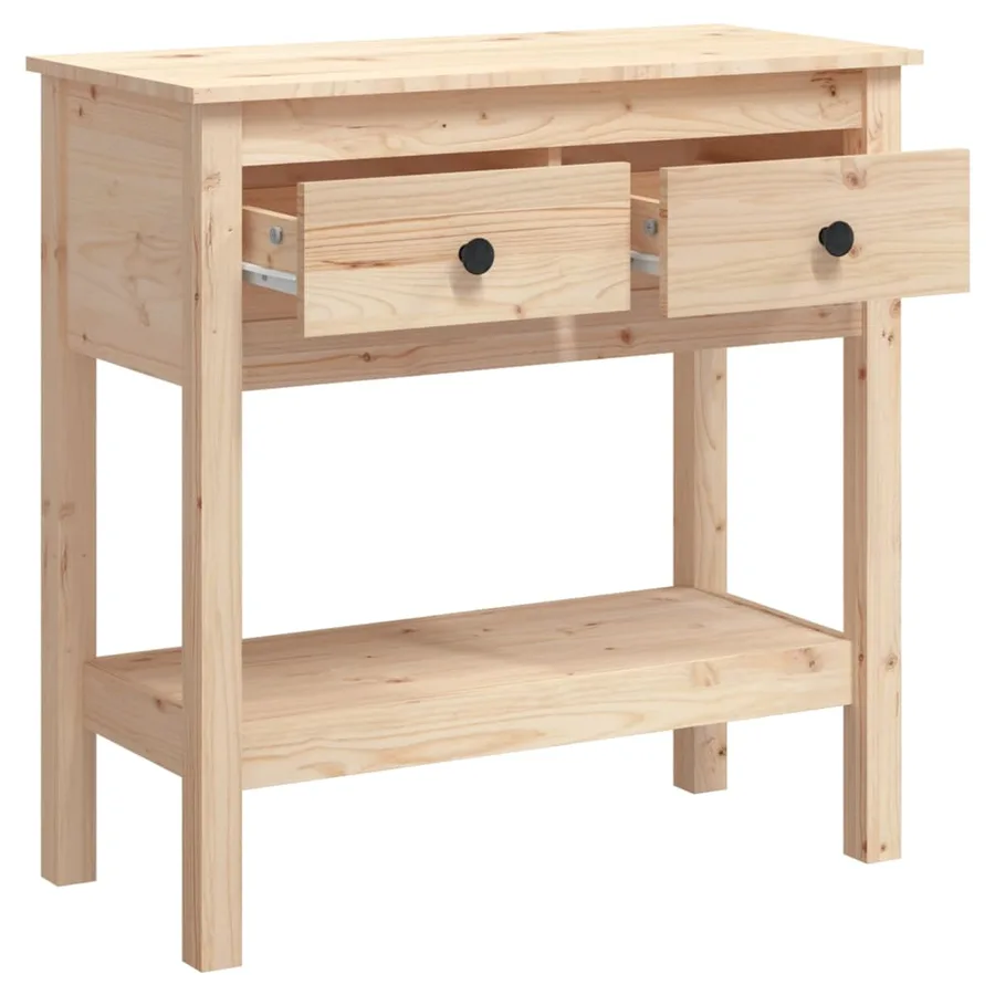 Table console 75x35x75 cm Bois massif de pin - 5