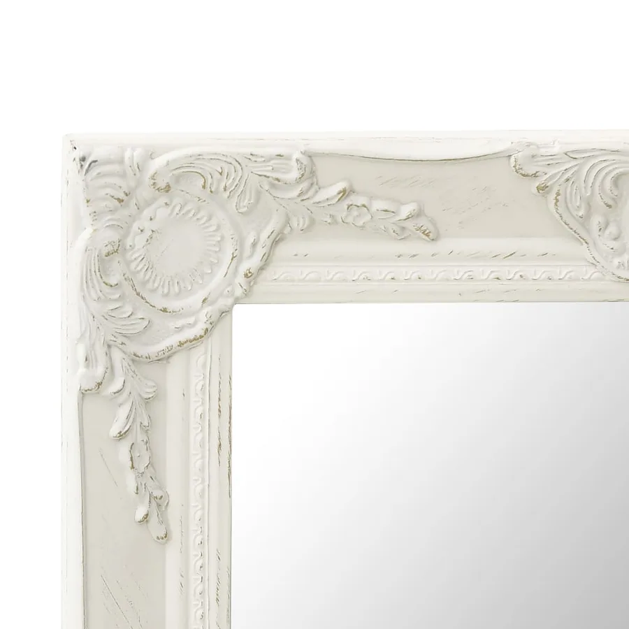 Miroir mural style baroque 50x40 cm Blanc - 4