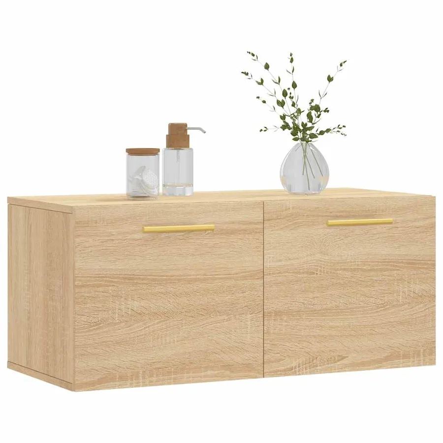 Armoire murale chêne sonoma 80x36,5x35 cm bois d'ingénierie - 3