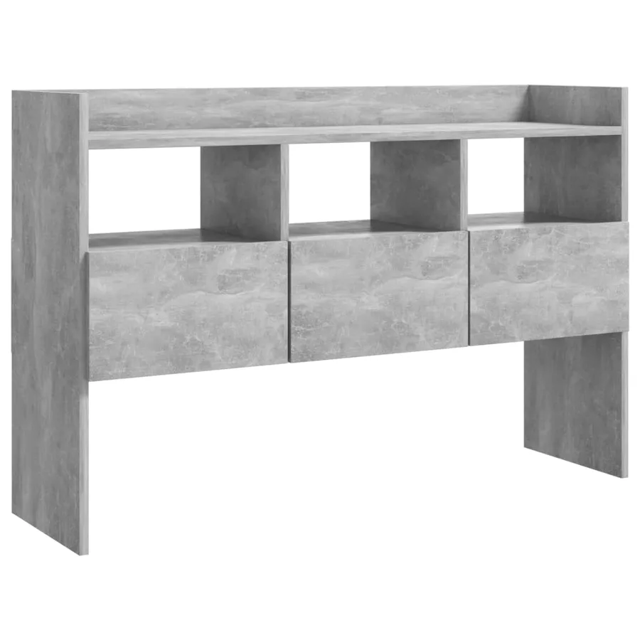 Buffet Gris béton 105x30x70 cm Bois d’ingénierie - 2