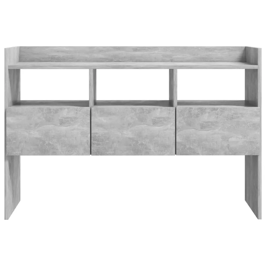Buffet Gris béton 105x30x70 cm Bois d’ingénierie - 6