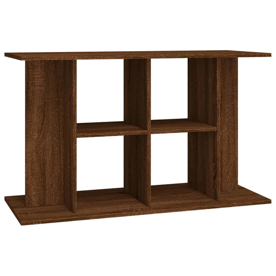 Support d'aquarium chêne marron 100x40x60 cm bois d'ingénierie - 2