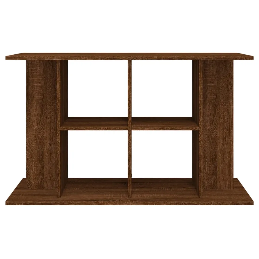 Support d'aquarium chêne marron 100x40x60 cm bois d'ingénierie - 4