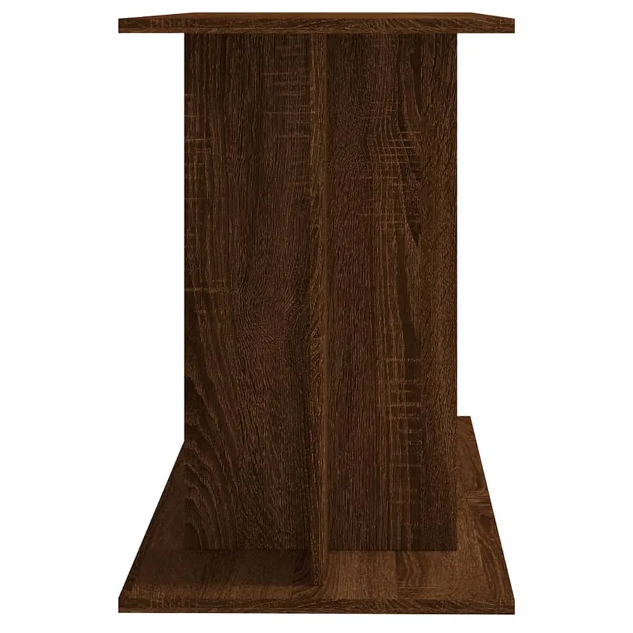 Support d'aquarium chêne marron 100x40x60 cm bois d'ingénierie - 5