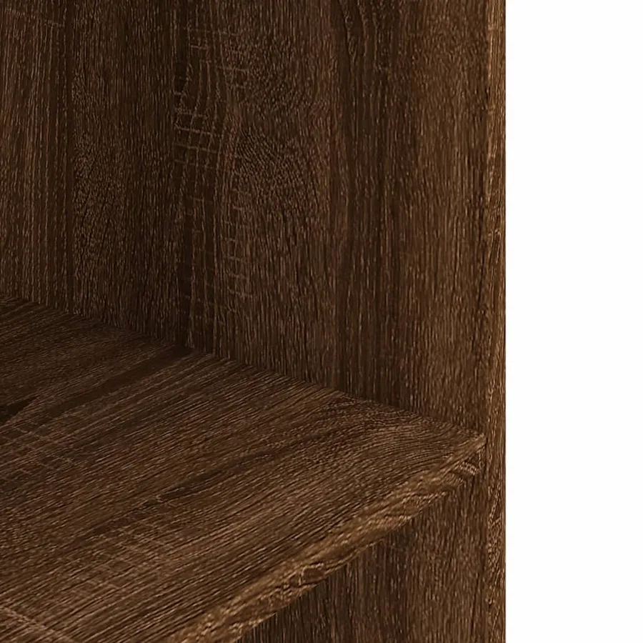 Support d'aquarium chêne marron 100x40x60 cm bois d'ingénierie - 6