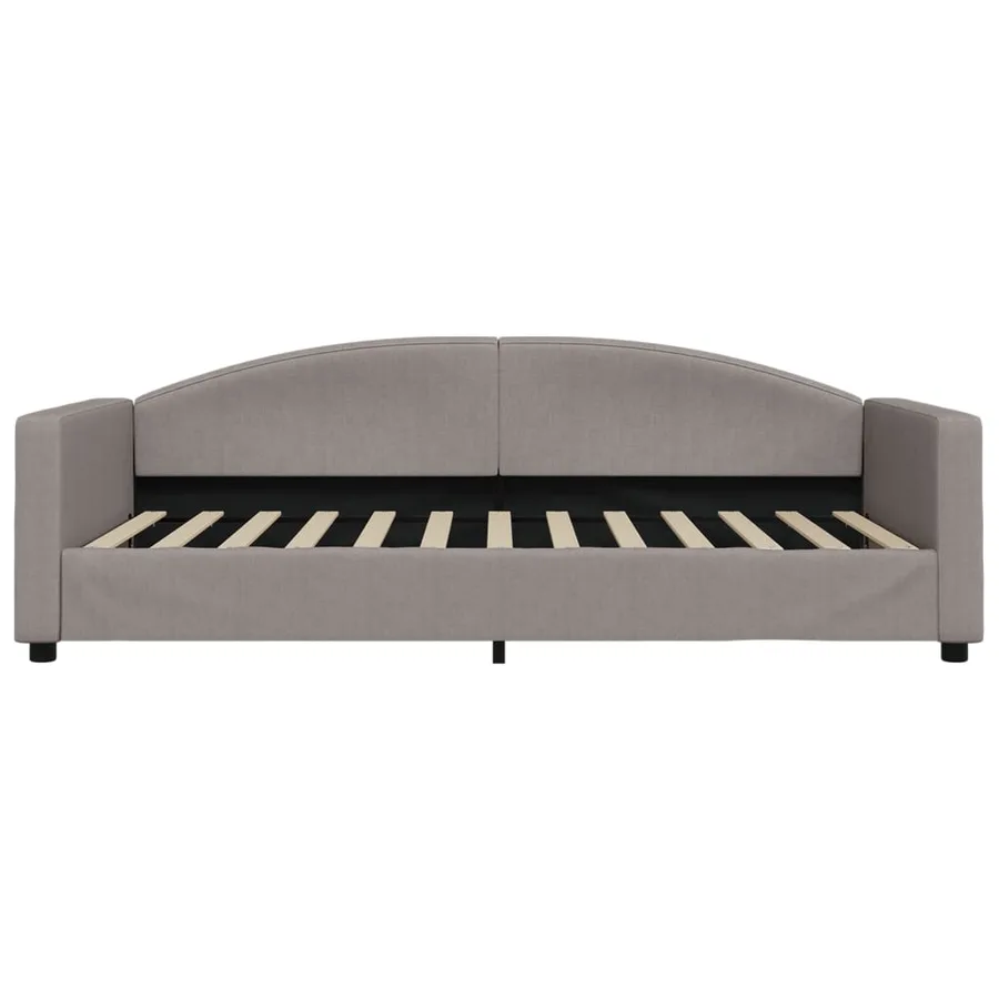 Lit de repos taupe 100x200 cm tissu - 3