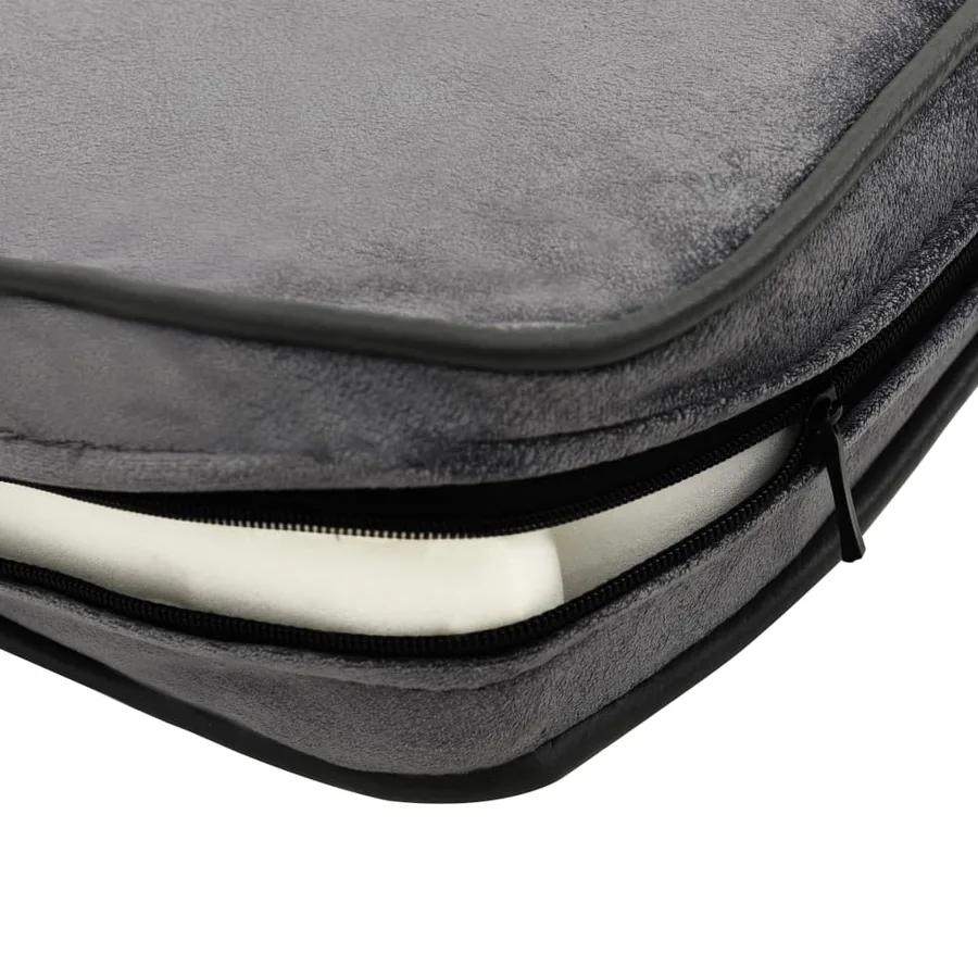 Canapé pour chien Gris 81x43x31 cm Peluche et similicuir - 7