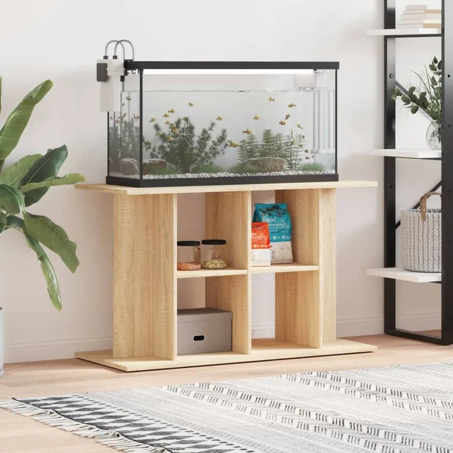Support d'aquarium Chêne Sonoma 100x40x60 cm Bois d'ingénierie