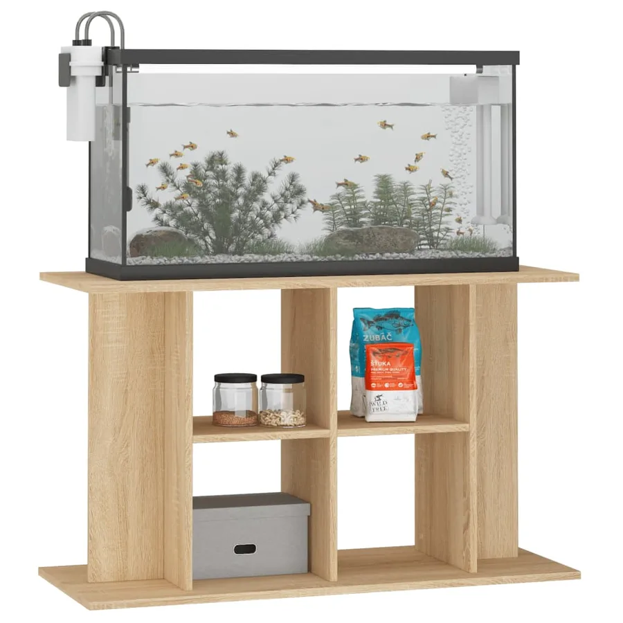 Support d'aquarium Chêne Sonoma 100x40x60 cm Bois d'ingénierie - 3