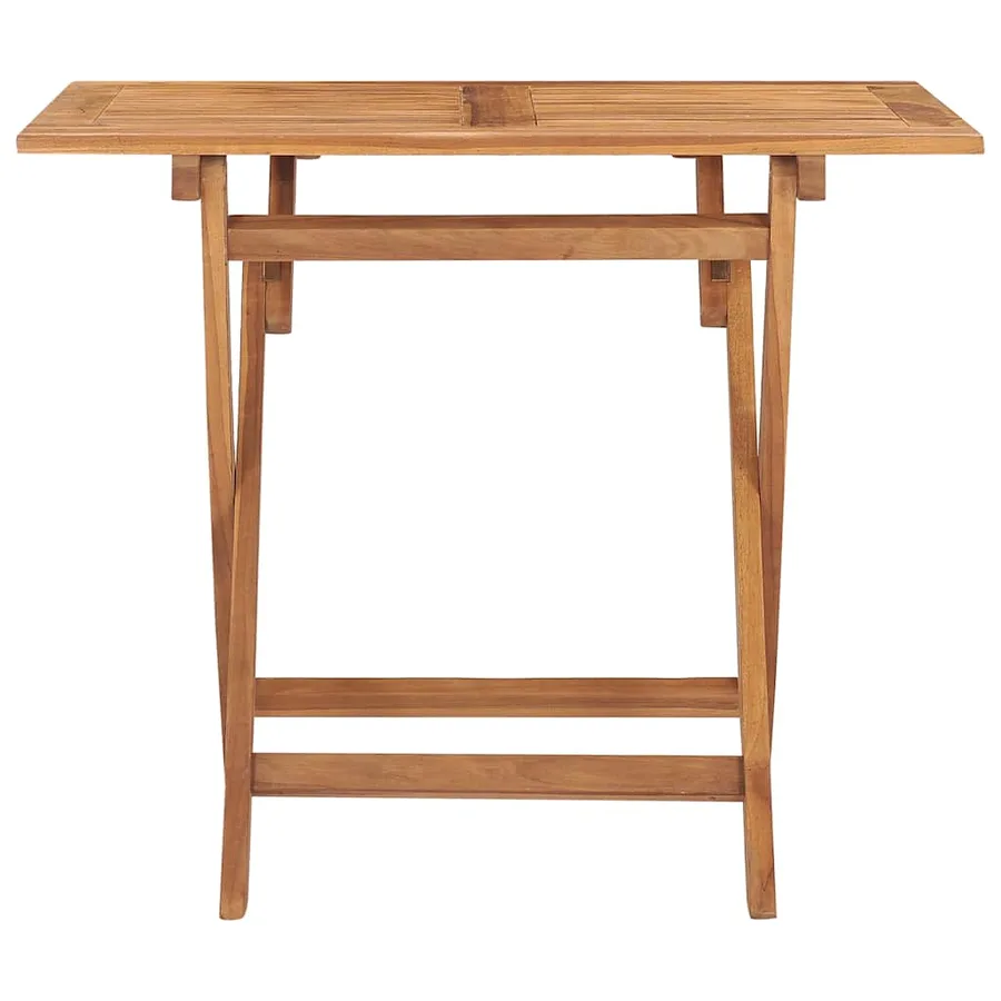 Ensemble à manger d'extérieur pliable 5 pcs Bois solide de teck - 4