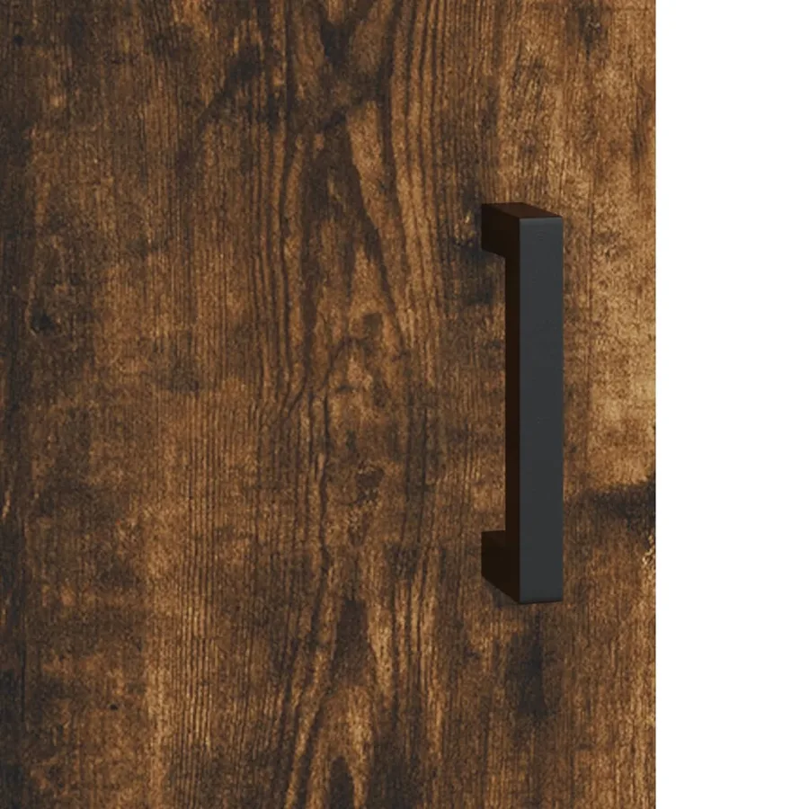 Buffet chêne fumé 100x36x60 cm bois d'ingénierie - 10