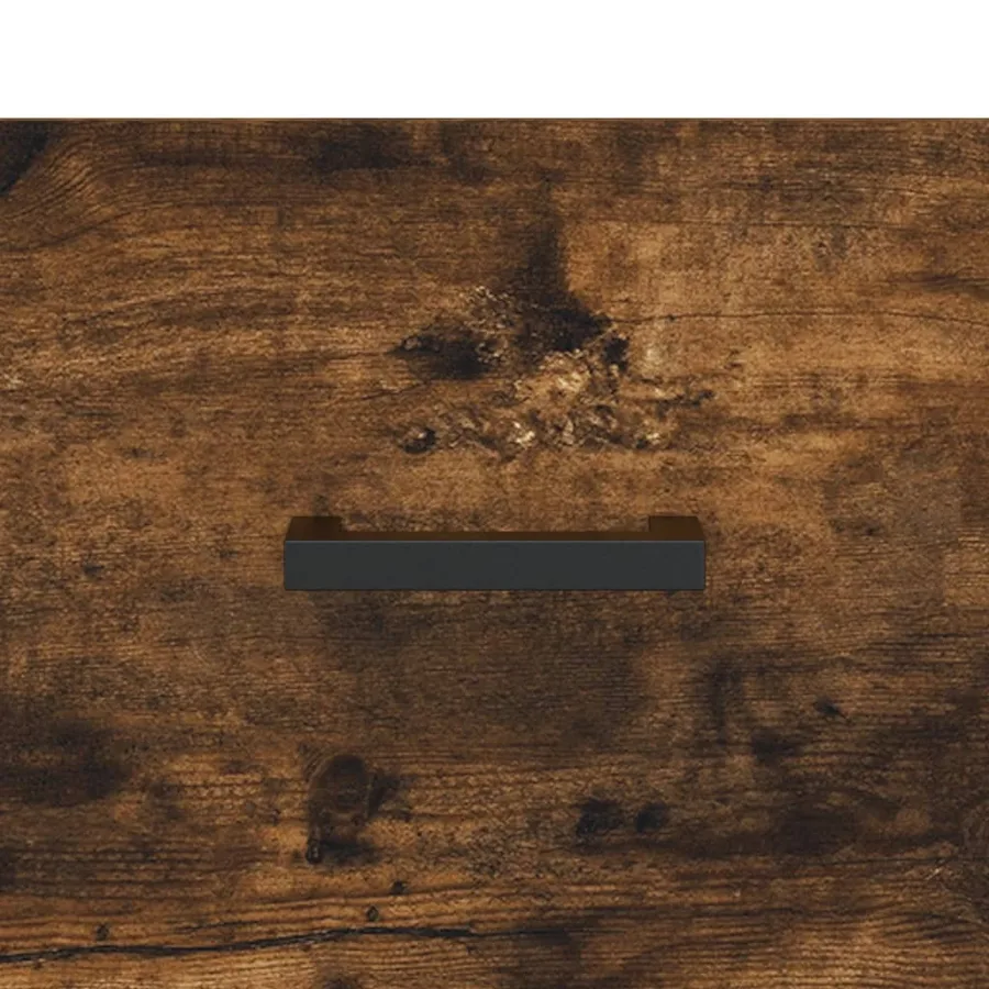 Buffet chêne fumé 100x36x60 cm bois d'ingénierie - 9