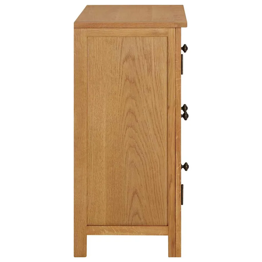 Placard 70x35x75 cm Bois de chêne massif - 4