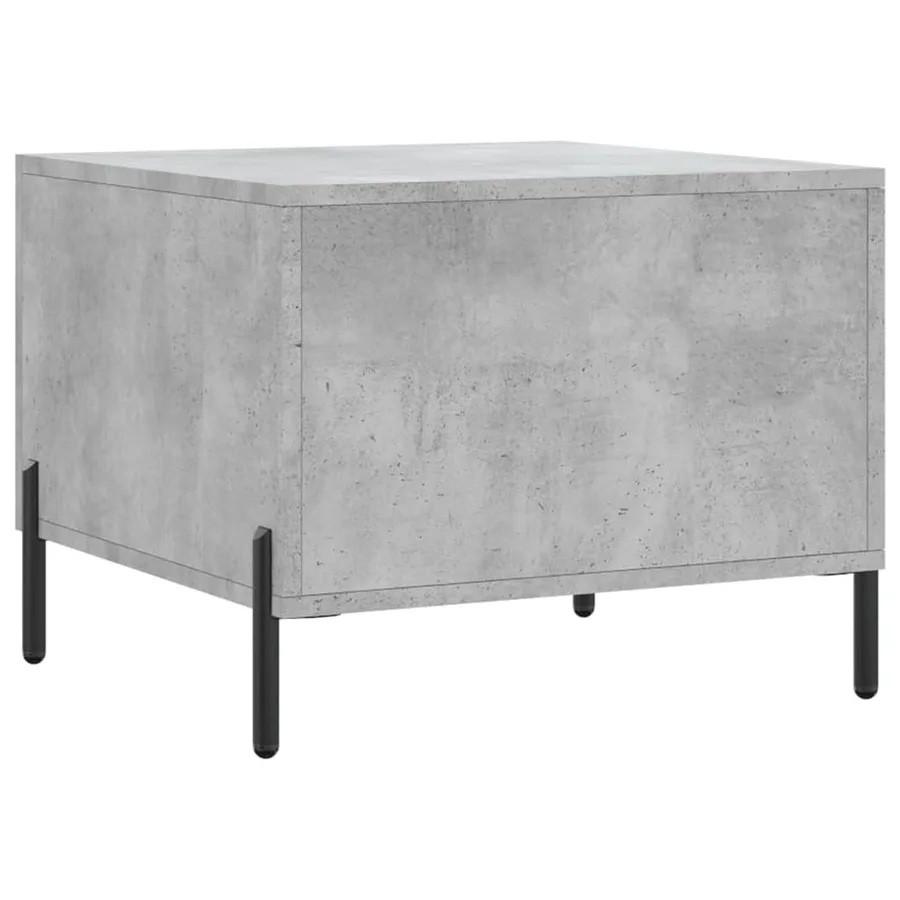 Table basse gris béton 50x50x40 cm bois d'ingénierie - 8
