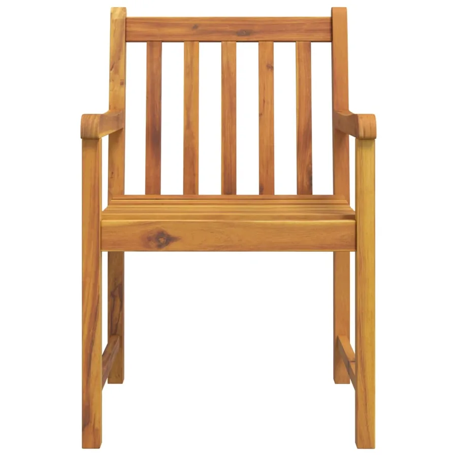 Chaises de jardin lot de 8 56x55,5x90 bois massif d'acacia - 4