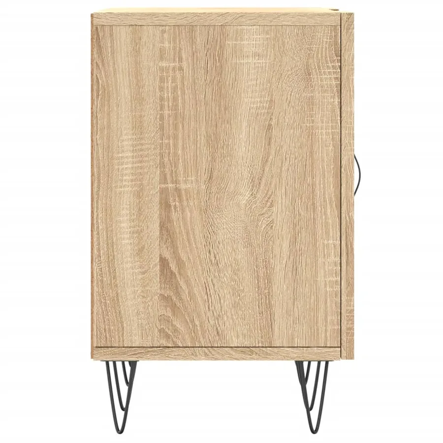 Meuble TV chêne sonoma 150x30x50 cm bois d'ingénierie - 7