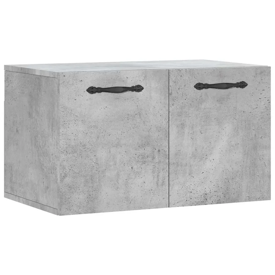 Armoire murale Gris béton 60x36,5x35 cm Bois d'ingénierie - 2