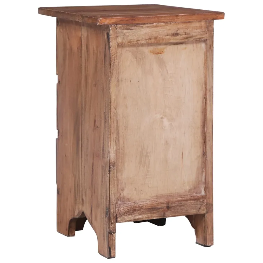 Table de chevet 30x30x51 cm bois d'acajou massif - 5